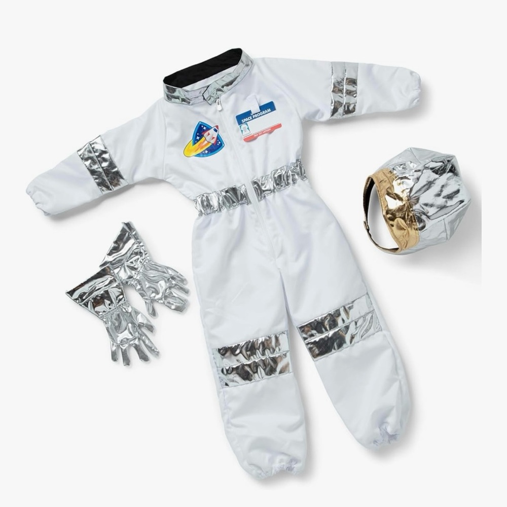 Melissa & Doug Astronaut Costume - White and Silver